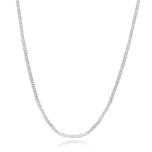 Corrente Piastrine Folheado a Prata 2,2mm 70cm