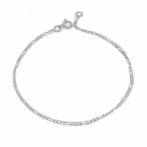 Pulseira Folheada a Prata 2mm 22cm