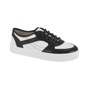 Tênis Moleca Turim White Black
