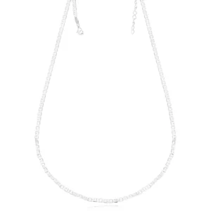 Corrente Piastrine 3mm 70cm Folheado Prata 1000