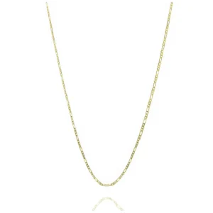 Corrente 3x1 2mm 60cm Folheado Ouro 18k