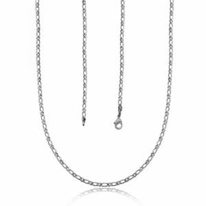 Corrente Fina Folheado a Prata 1,9mm 60cm