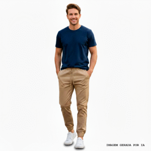 Calça Jogger Bege