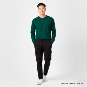 Calça Cargo Plus Preta