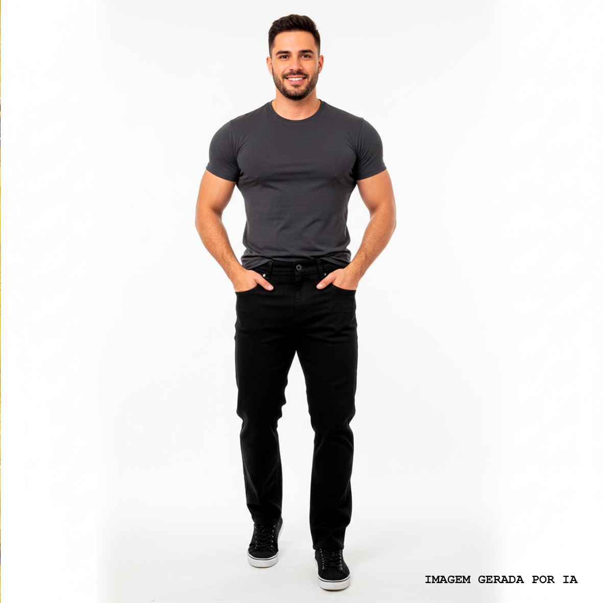 Calça Jeans Plus Preta West