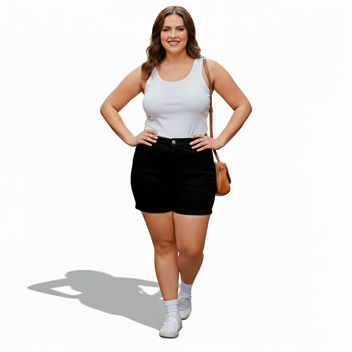 Short Jeans Plus Preto