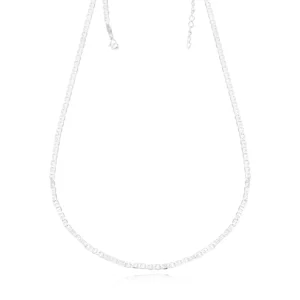 Corrente Piastrine 3mm 60cm Folheado Prata 1000